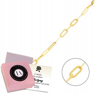 Złota bransoletka łańcuch łańcuszek chain złoto 585 LAPRII