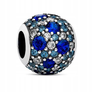 Srebrny koralik charms beads zawieszka modułowa kulka srebro 925 LAPRII