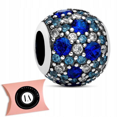 Srebrny koralik charms beads zawieszka modułowa kulka srebro 925 LAPRII