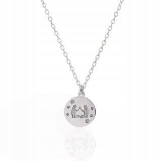 Srebrny naszyjnik znak zodiaku zodiak Bliźnięta srebro 925 LAPRII