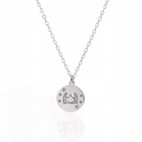 Srebrny naszyjnik znak zodiaku zodiak Bliźnięta srebro 925 LAPRII