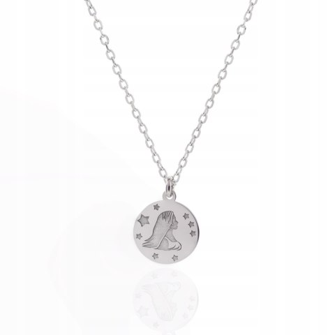 Srebrny naszyjnik znak zodiaku zodiak Panna srebro 925 LAPRII